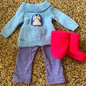 American Girl doll penguin outfit